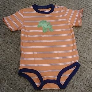 Carters frog onesie top, 12 mos